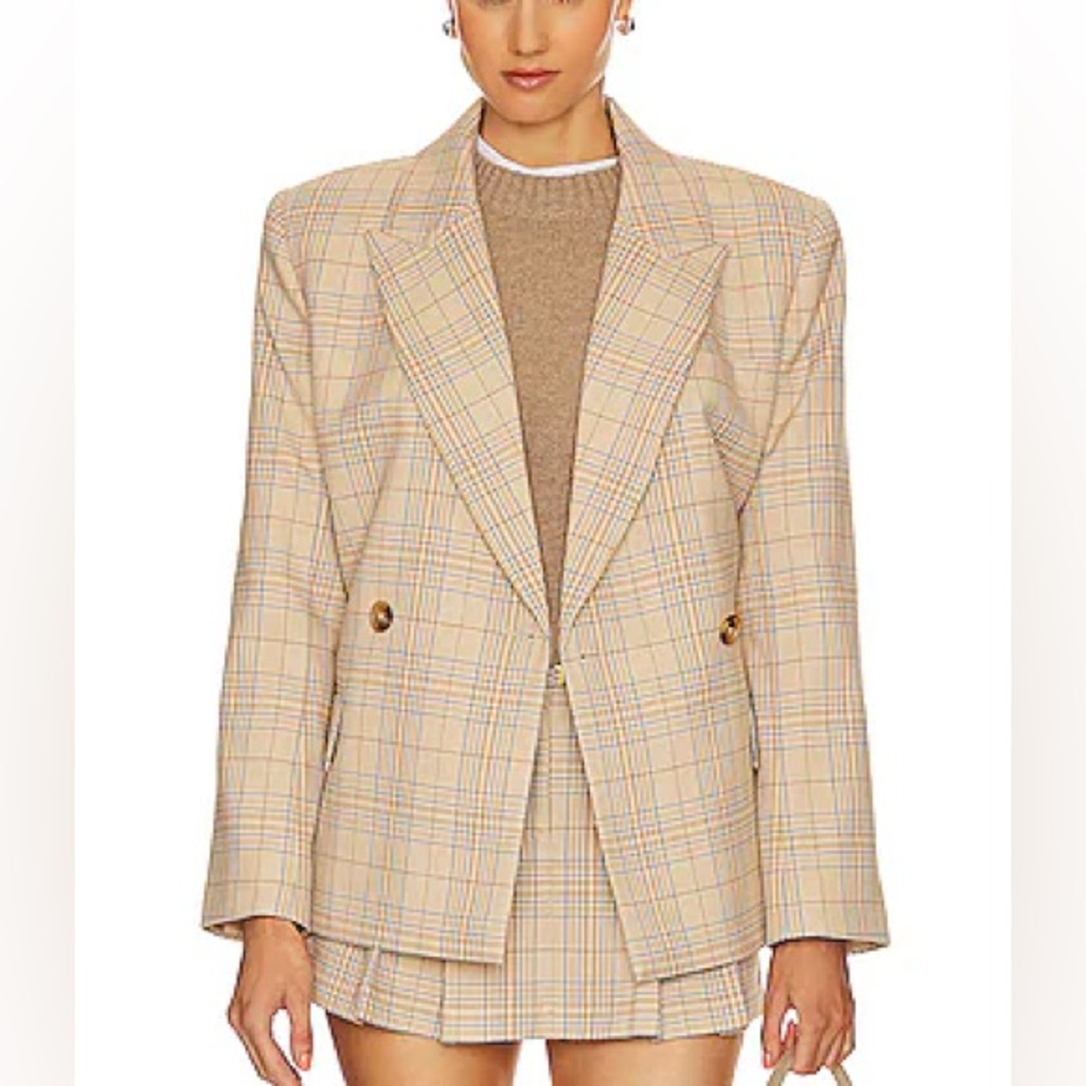 Ansley Blazer in Camel Multi Check
Song of Style